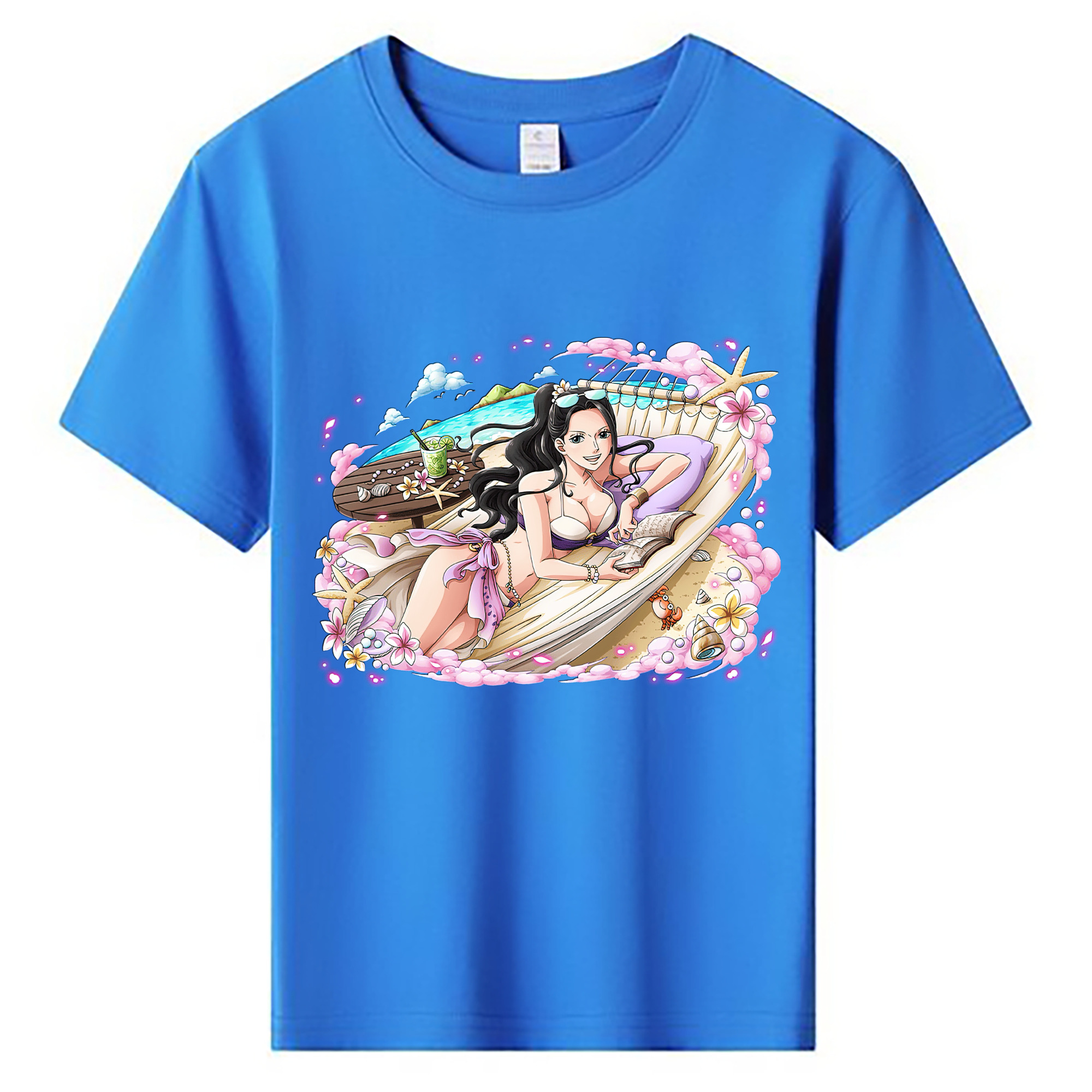 ワンピース ニコ・ロビン ONE PIECE Nico Robin 綿100％キッズTシャツ（フロントプリント）
